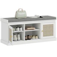 SCHUHBANK Weiß 1 Stück - Weiß, Kunststoff (35/47/105cm) - GiPP