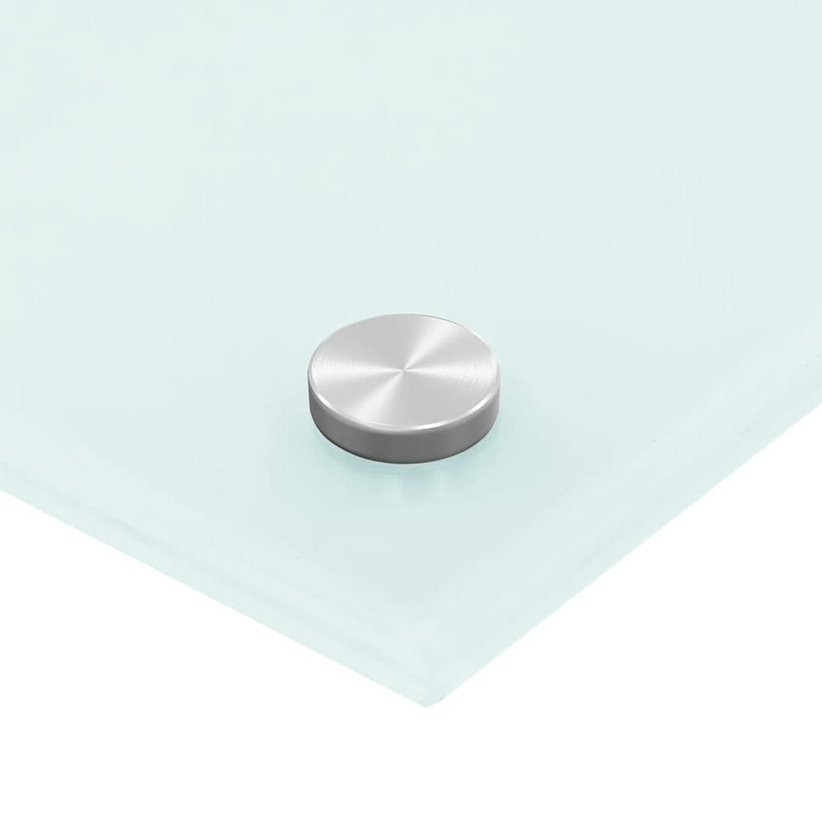 KÜCHENRÜCKWAND Glas 90x50 cm Weiß Wand-Spritzschutz - Weiß, Glas (90/50/0.6cm) - DELUKE