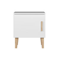 NACHTTISCH Kubi Weiß - Weiß, Holzwerkstoff (50/34/56cm) - Petits-meubles
