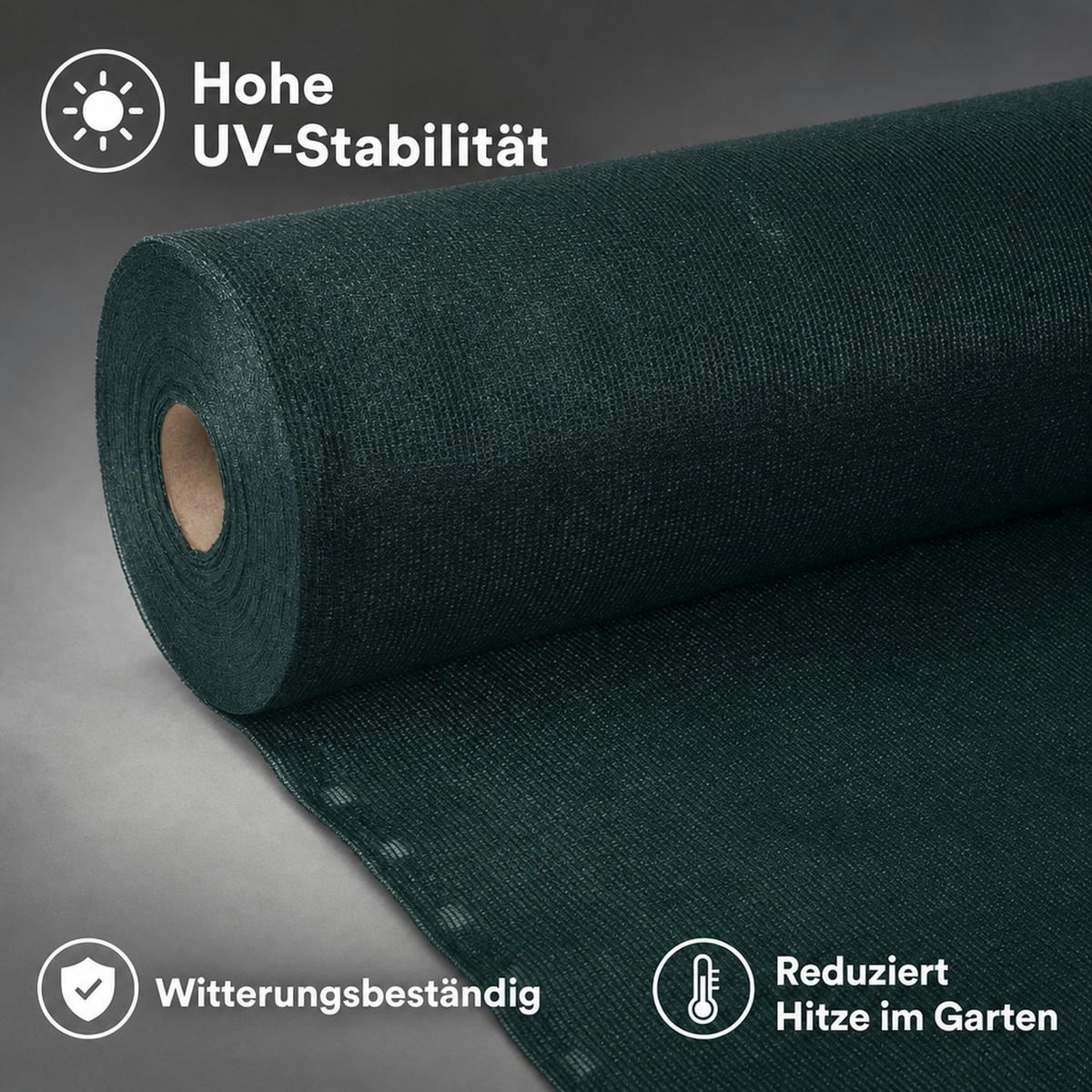 SICHTSCHUTZNETZ - Grün, Kunststoff (200/200cm) - KLASEBO