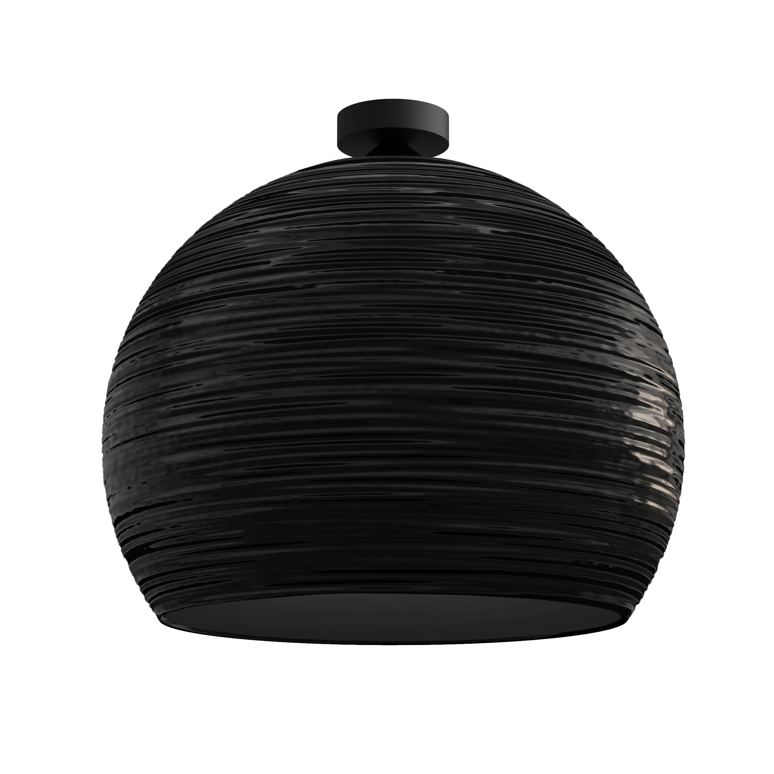 Lumicom Deckenleuchte Schwarz Hochglanz 50x50x50 cm