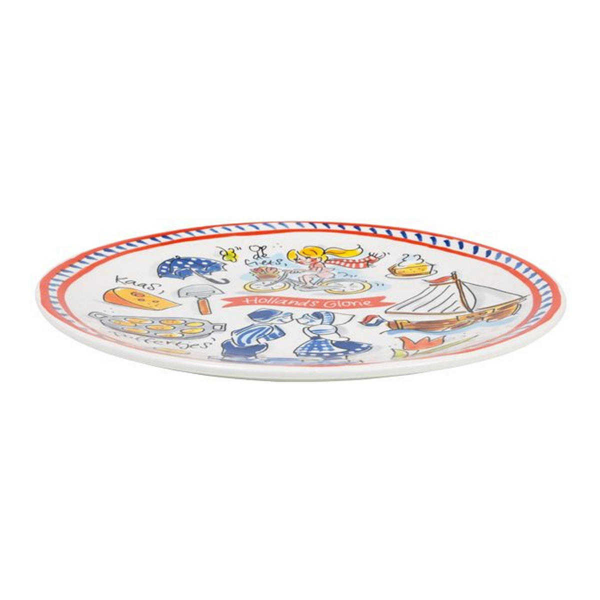 FRÜHSTÜCKSTELLER Holland in Bunt - 22cm - Multicolor, Keramik (21.8/21.8/2.5cm) - Blond Amsterdam