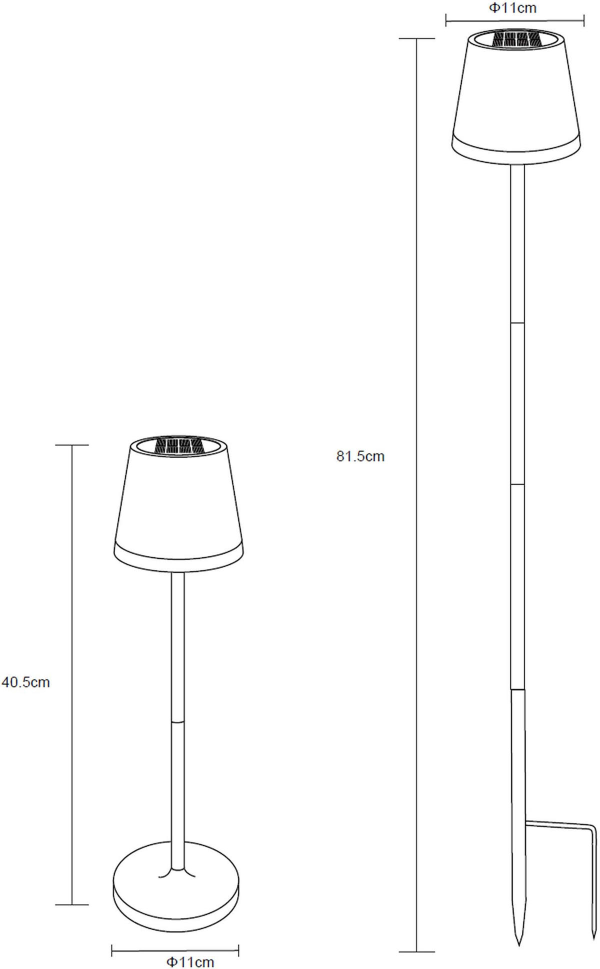 LED-SOLAR-GARTENLEUCHTE Tischleuchte weiß - Weiß, Kunststoff (5/5/5cm) - Northpoint
