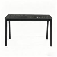 GARDEN ESSTISCH Aluminium Schwarz, Anthrazit - Schwarz, Metall (80/120/73cm) - Authentics