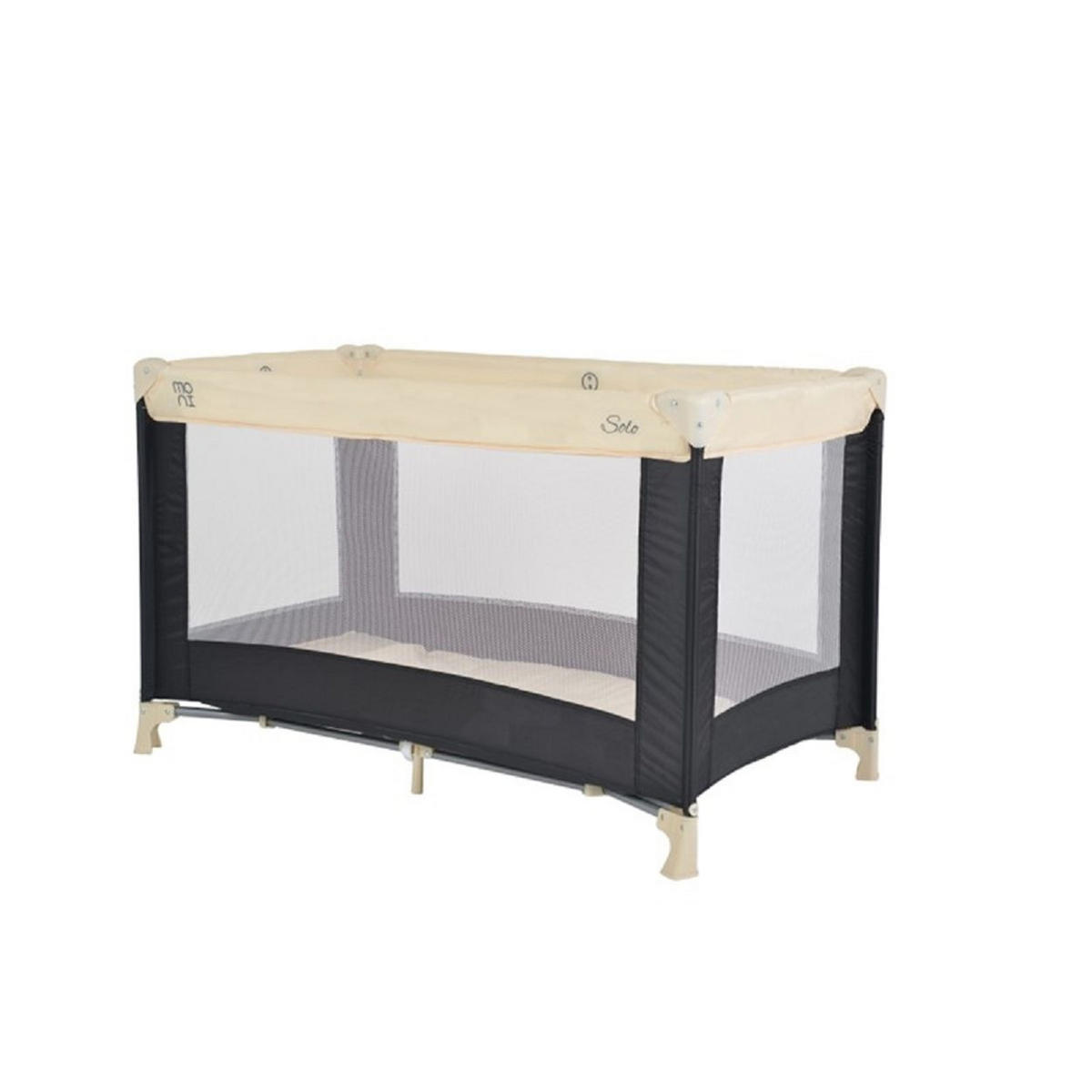 REISEBETT, LAUFSTALL Solo beige Faltmatratze, Aufbewahrungstasche, faltbar - Beige, Kunststoff (60/120cm) - Moni
