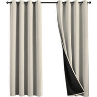 VERDUNKELUNGSVORHÄNGE, wärmeisolierend – 132 x 160 cm – 2 Stück, grau - Beige, Textil (132/160cm)