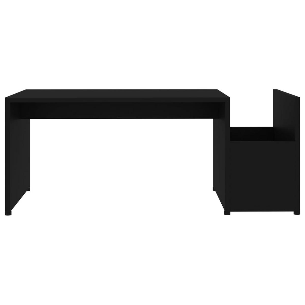COUCHTISCH Schwarz 90x45x35 cm Holzwerkstoff - Schwarz, Holzwerkstoff (90/45/35cm) - furnicato