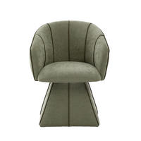 DREHSTUHL 360° Chenille Ergonomischer Sessel Wohnzimmer & Schlafzimmer - Olivgrün, Textil (56/74.5/54cm) - Urban Meuble