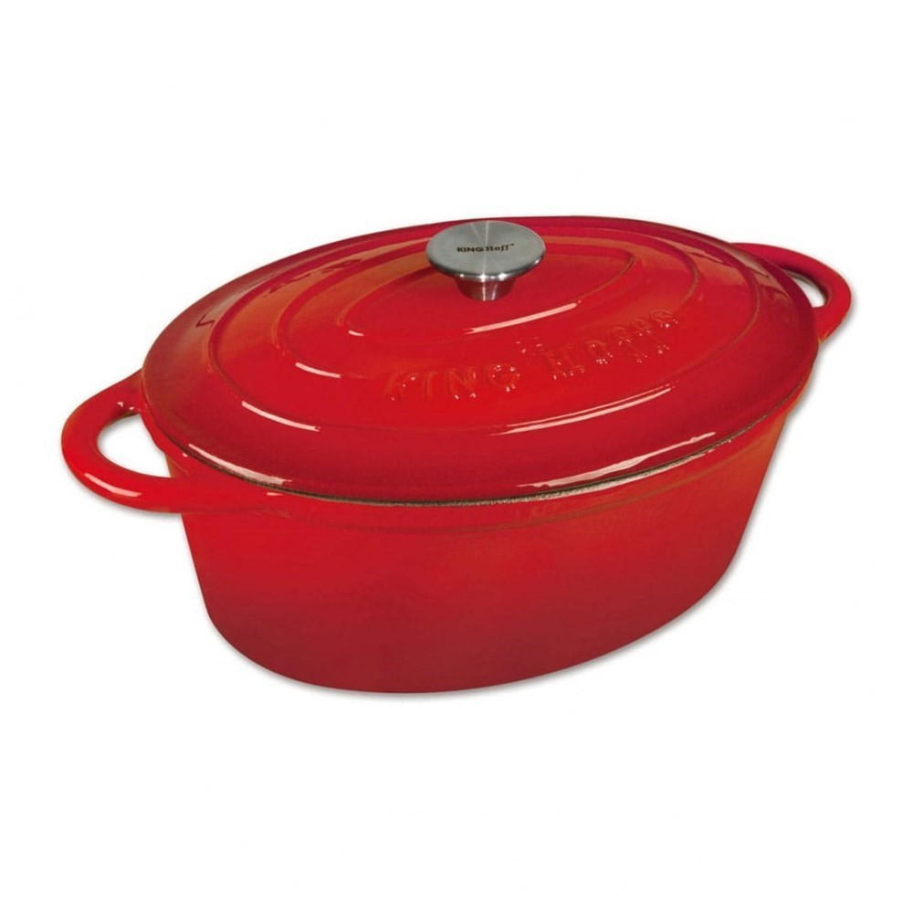 BRÄTER Rot 30/22/11 cm KH1530 - Rot, Metall (30cm) - Kinghoff 