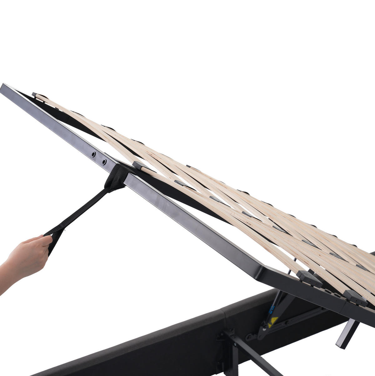 POLSTERBETT aus Leinen 160x200 cm in Grau mit LED & USB/Type-C - Grau, Textil (160/200cm) - Modfu