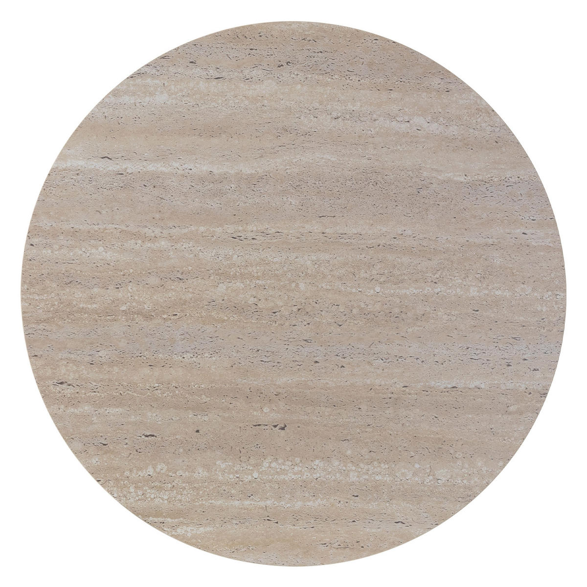 COUCHTISCH rund Ø60 x 50 cm Stein-Optik Beige - Beige, Holz (60/60/50cm) - ML-DESIGN