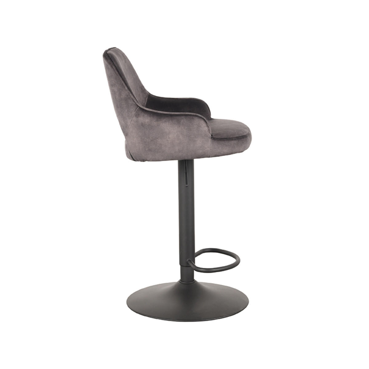 BARHOCKER Fer Grau 47/45/92 cm 2er-Set - Grau, Textil (45/92/47cm) - LABEL51