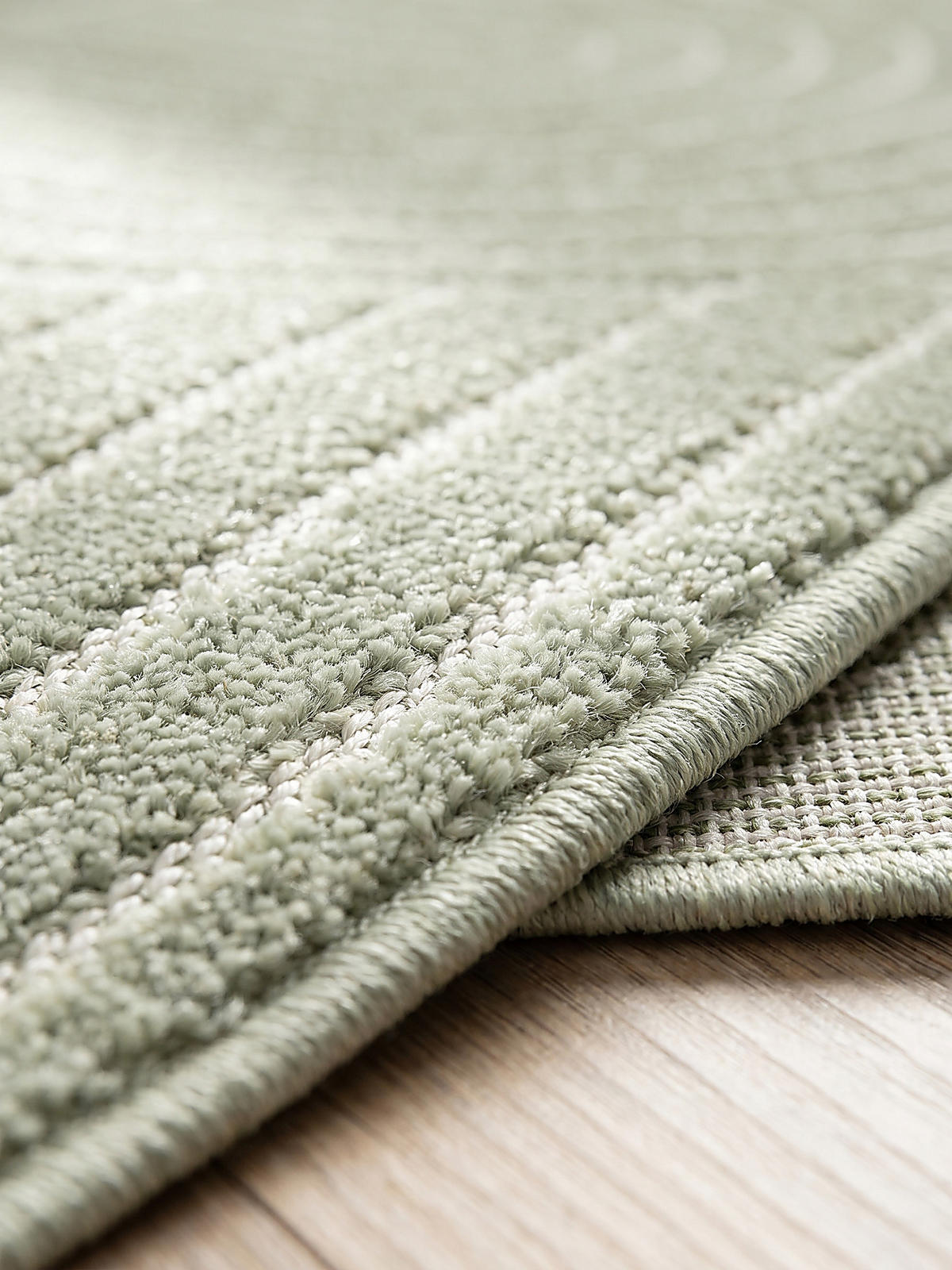 TEPPICH Outdoor Geometrisch MEZEN Polypropylen Grün 80 x 150 cm - Grün, Textil (80/150cm) - KADIMA DESIGN