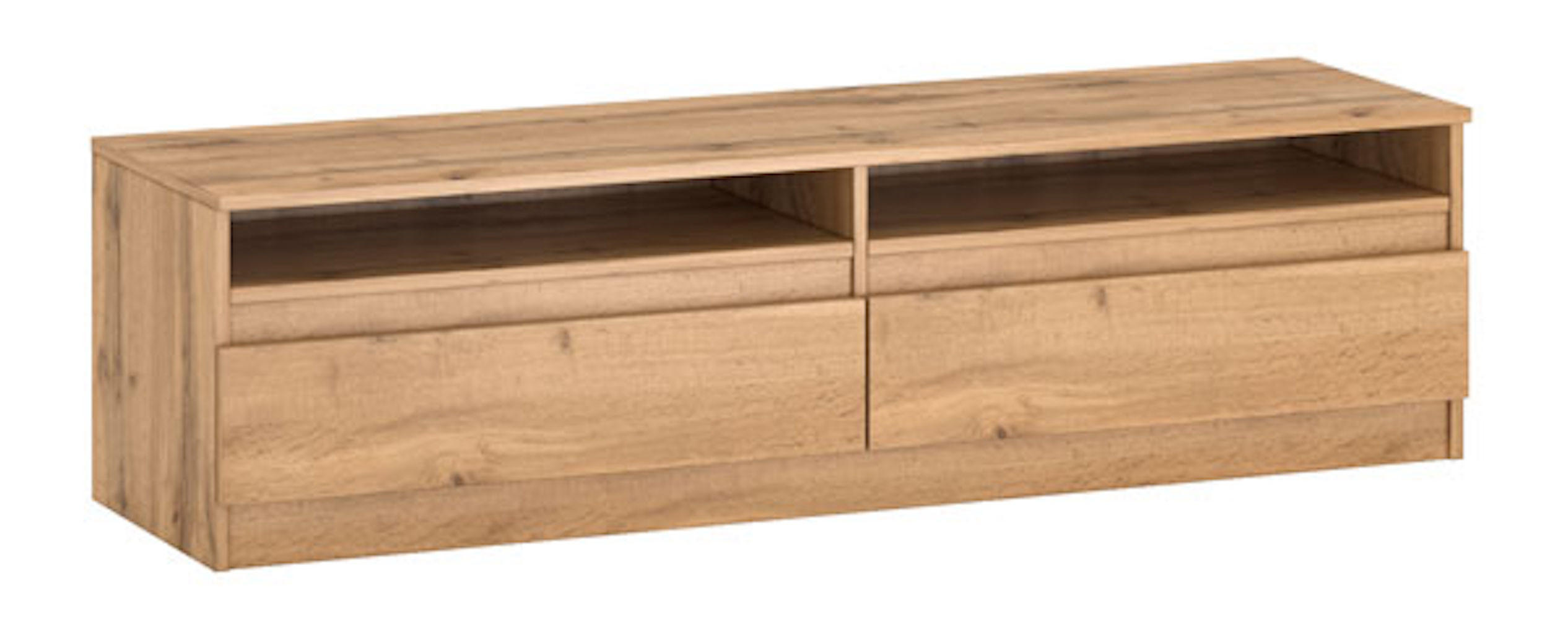 LOWBOARD Lala 140 Wotan Eiche 140 / 40 / 38cm - Braun, Holz/Holzwerkstoff (140/38/40cm) - Feldmann-Wohnen