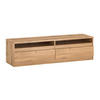 LOWBOARD Lala 140 Wotan Eiche 140 / 40 / 38cm - Braun, Holz/Holzwerkstoff (140/38/40cm) - Feldmann-Wohnen