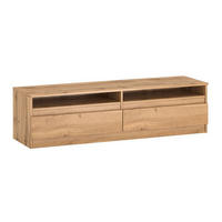 LOWBOARD Lala 140 Wotan Eiche 140 / 40 / 38cm - Braun, Holz/Holzwerkstoff (140/38/40cm) - Feldmann-Wohnen