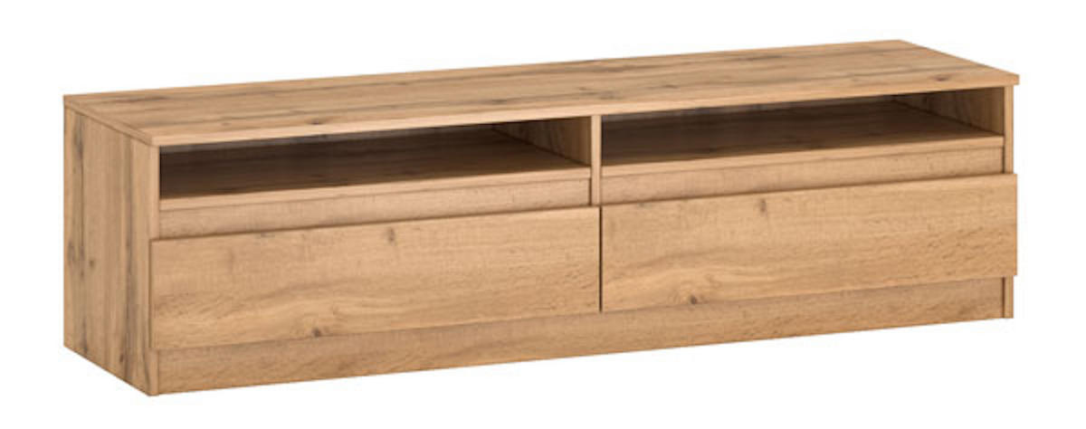 LOWBOARD Lala 140 Wotan Eiche 140 / 40 / 38cm - Braun, Holz/Holzwerkstoff (140/38/40cm) - Feldmann-Wohnen