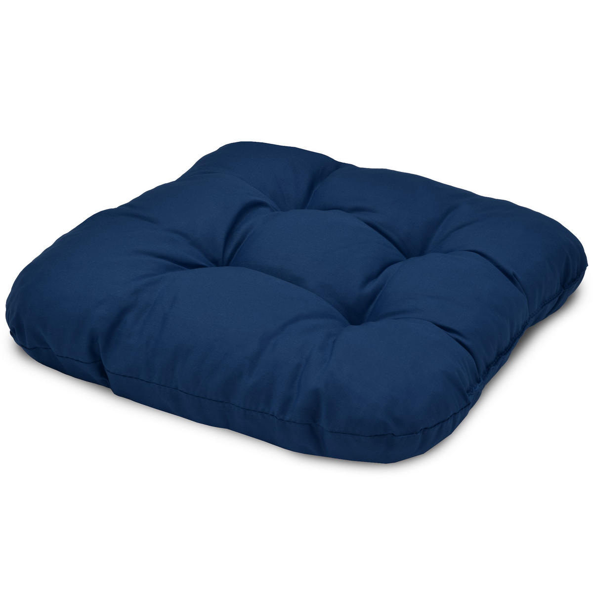 STUHLKISSEN Lisa 40/40/8 cm Dunkelblau 4tlg - Dunkelblau, Textil (40/40cm) - Beautissu 