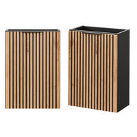 WASCHBECKENSCHRANK Xanten-56 - Braun, Holzwerkstoff (40/57/22cm) - Lomado