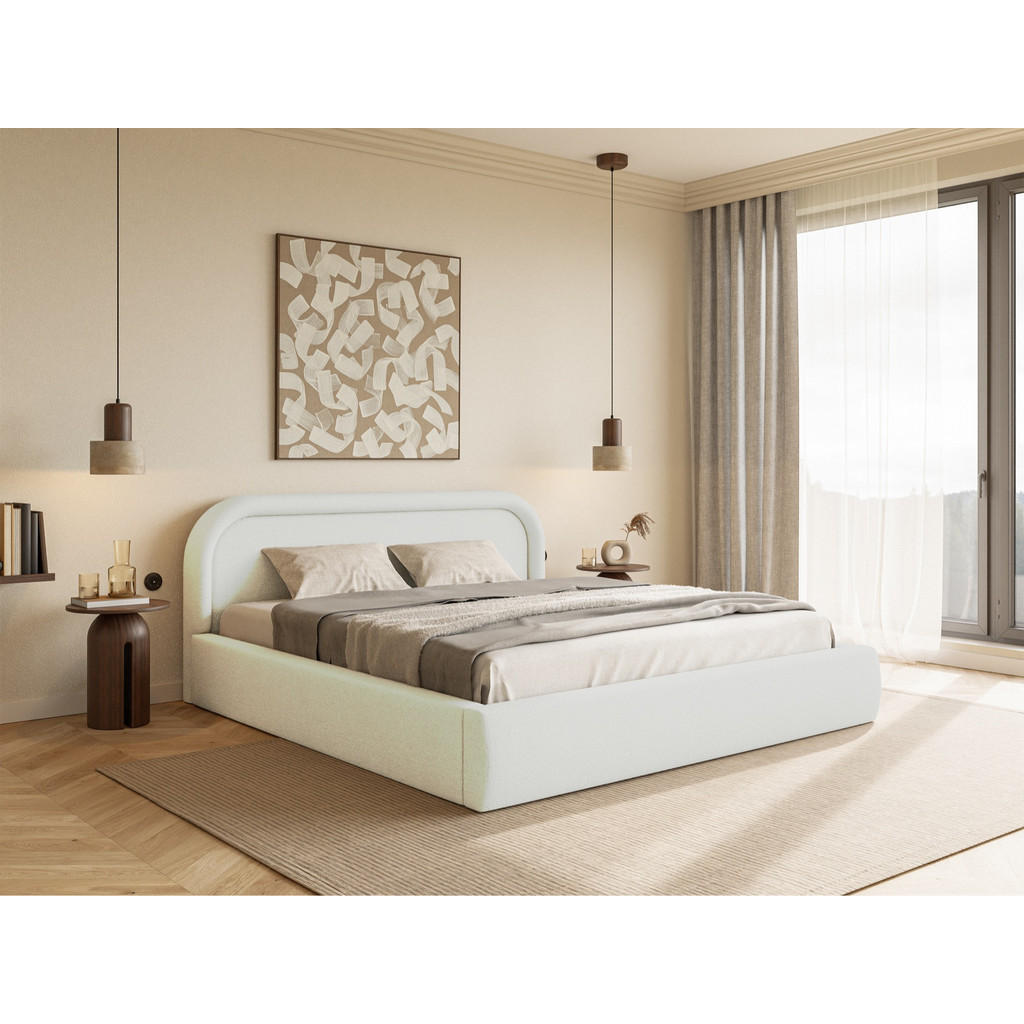 Thumbnail - Selsey Polsterbett, Creme, Textil, 2-Sitzer, 140x200 cm, Schlafzimmer, Betten, Polsterbetten