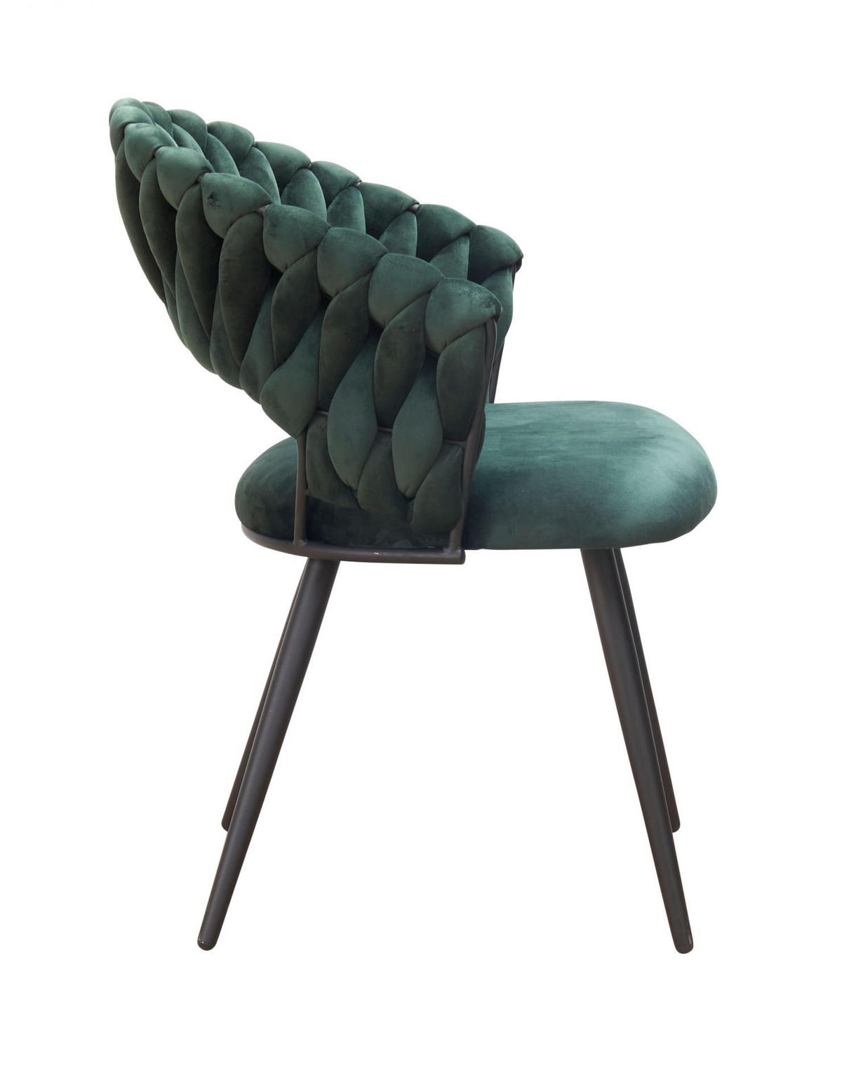 ESSZIMMERSTUHL Liv, Samt, Grün - Grün, Textil (60/80/58cm) - dasmöbelwerk