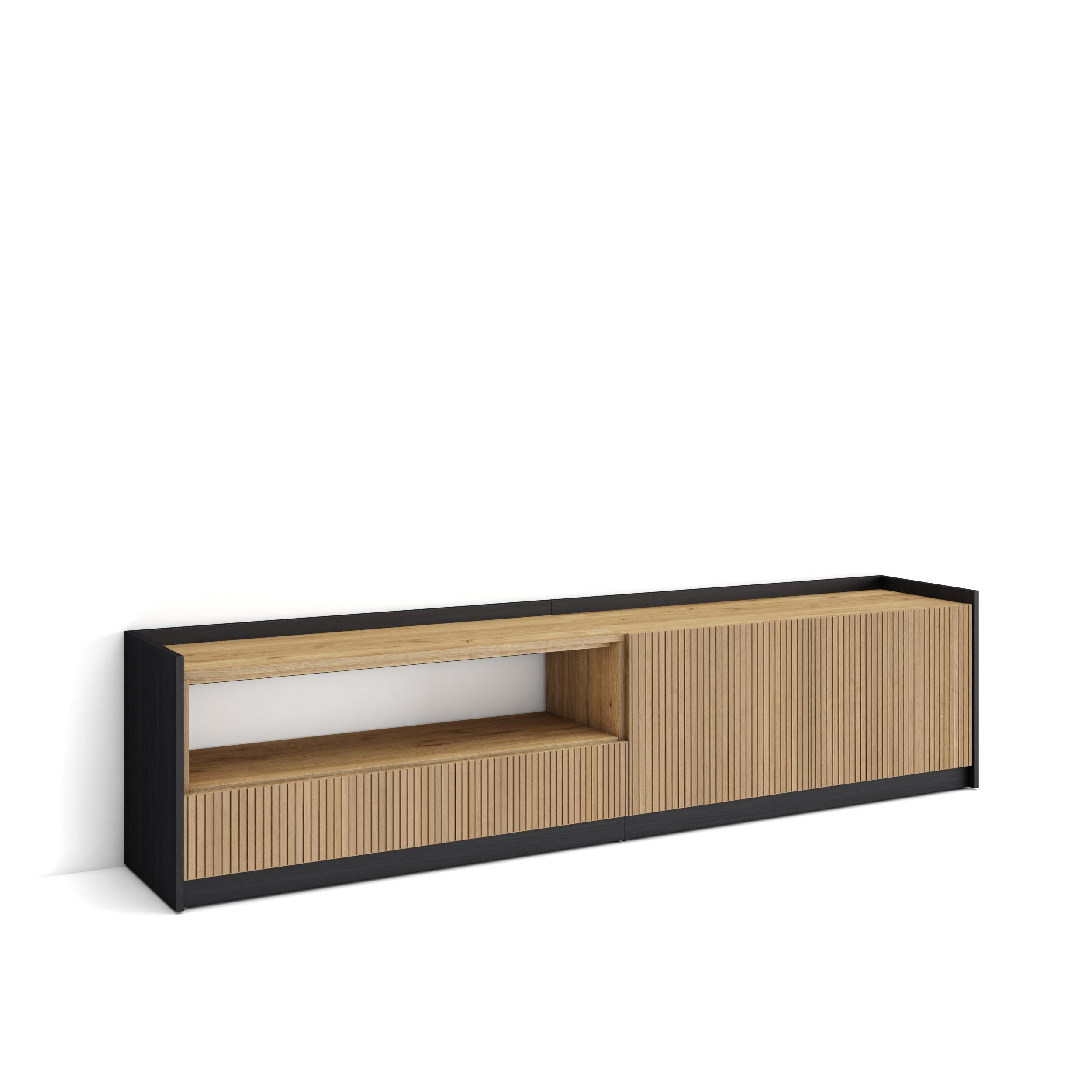 Skraut Home Lowboard, Eiche 207x50x37 cm