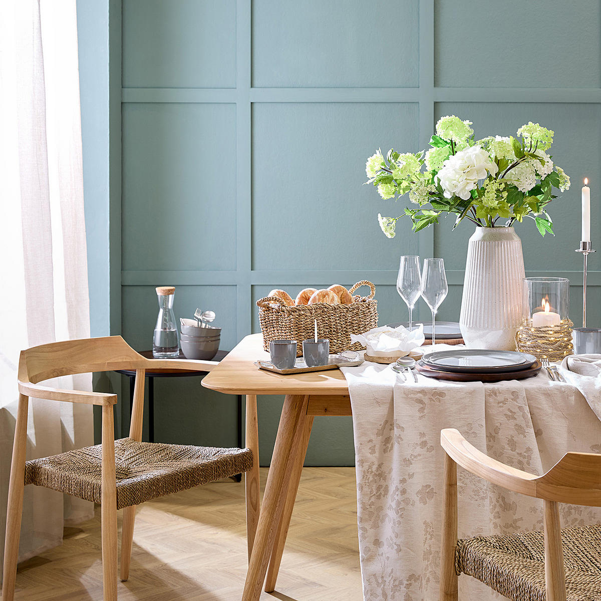 VASE Finja - Beige, Keramik (32cm) - Butlers