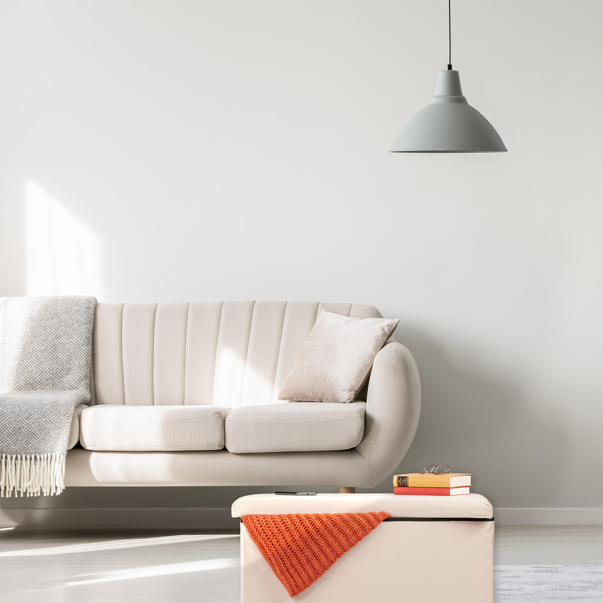 SITZBANK - Creme, Holzwerkstoff/Textil (77/38/39cm) - Relaxdays