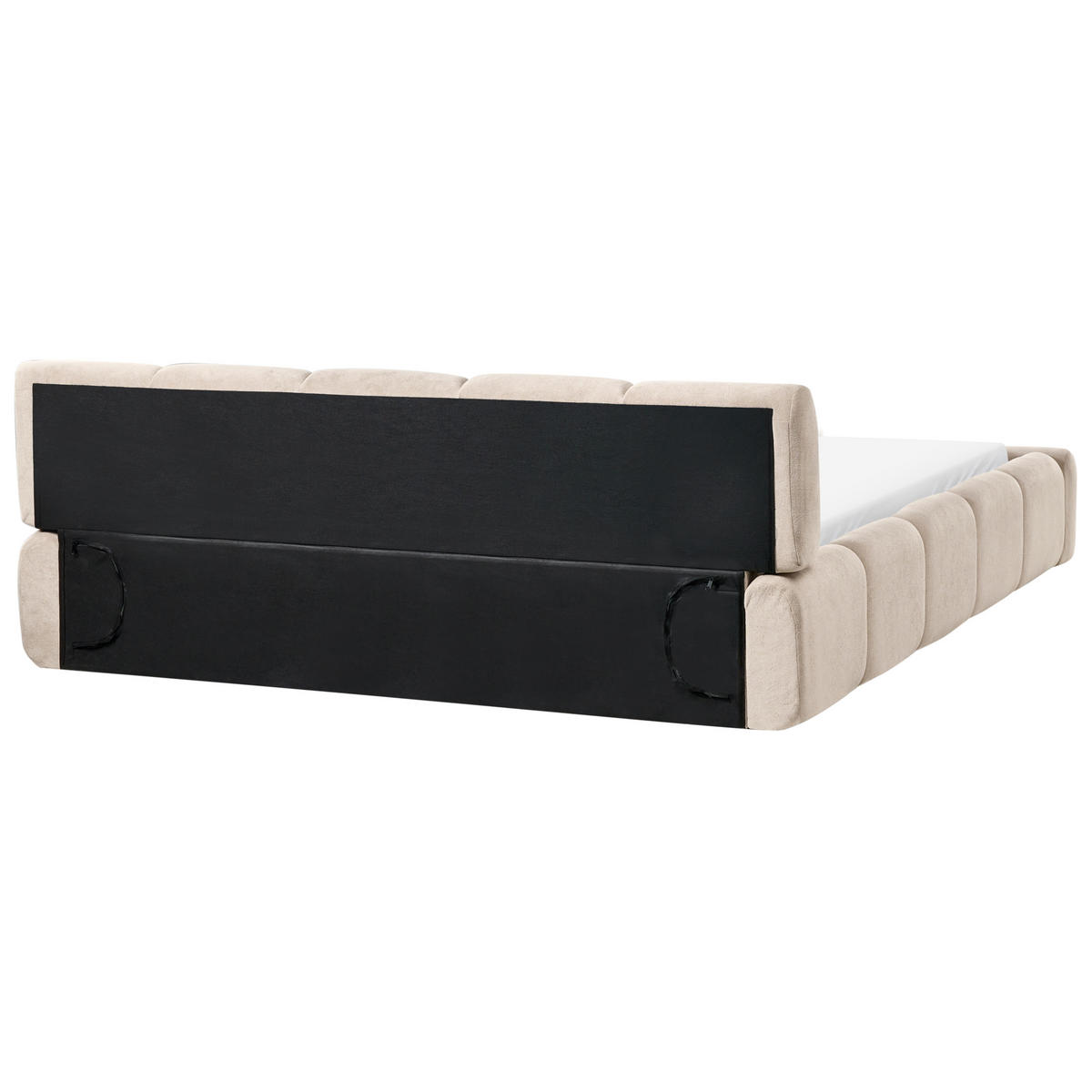 BETT mit Lattenrost 180/200 cm Stoff Taupe Orville - Taupe, Textil (180/200cm) - Beliani