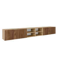 TV-SCHRANK Artisan+Katania NOELI Offene Regale Riffelung - Eiche Artisan/Braun, Holzwerkstoff (300/41/40cm) - Sepro Meble
