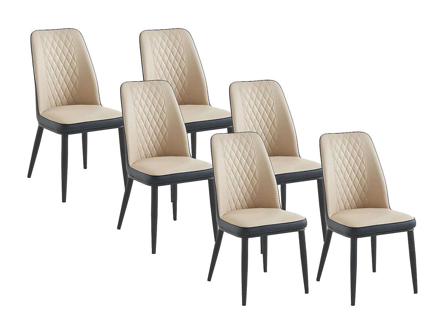 Vente-Unique Stuhl Grau 46x94x56.5 cm