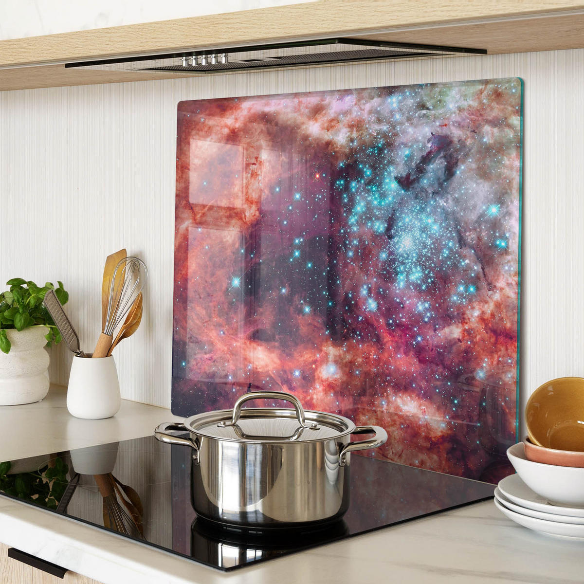 GLASPLATTE 60x52 cm Fiktion - Multicolor, Glas (60/0.4/52cm) - TULUP