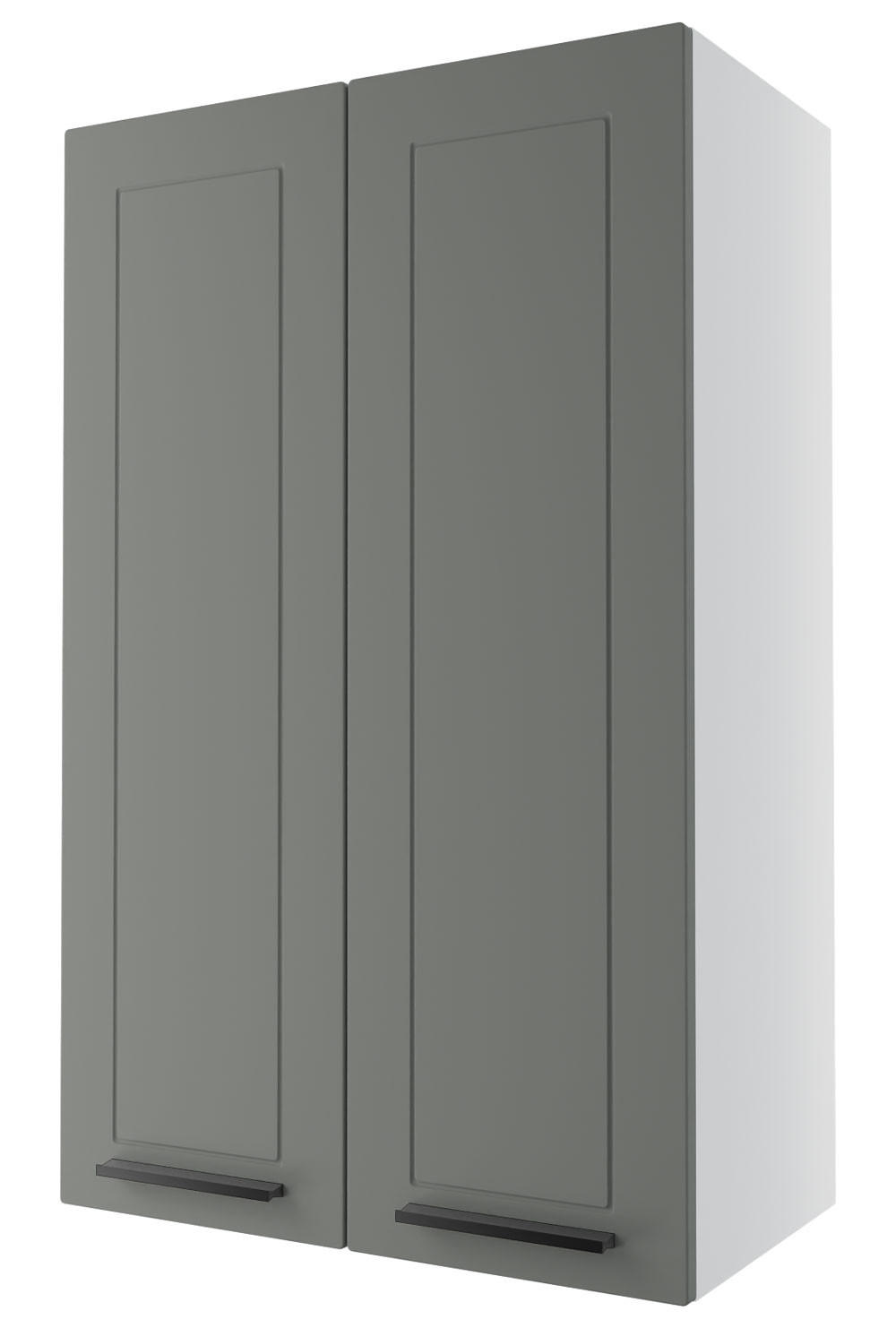 KÜCHENHÄNGESCHRANK Kvantum W4/60 Dust Grey Matt / Weiß Matt 60 / 32,5 / 96cm - Weiß/Grau, Holz/Holzwerkstoff (60/96/32.5cm) - Feldmann-Wohnen