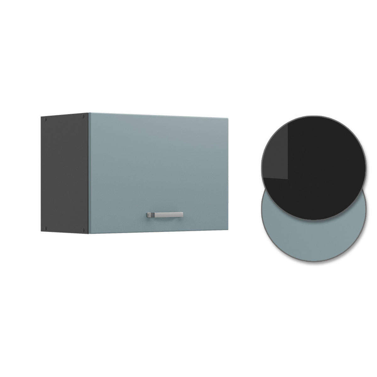 HÄNGESCHRANK R-Line Blau-Grau 60 cm Flach - Anthrazit/Blaugrau, Holzwerkstoff (60/40/31cm) - Vicco