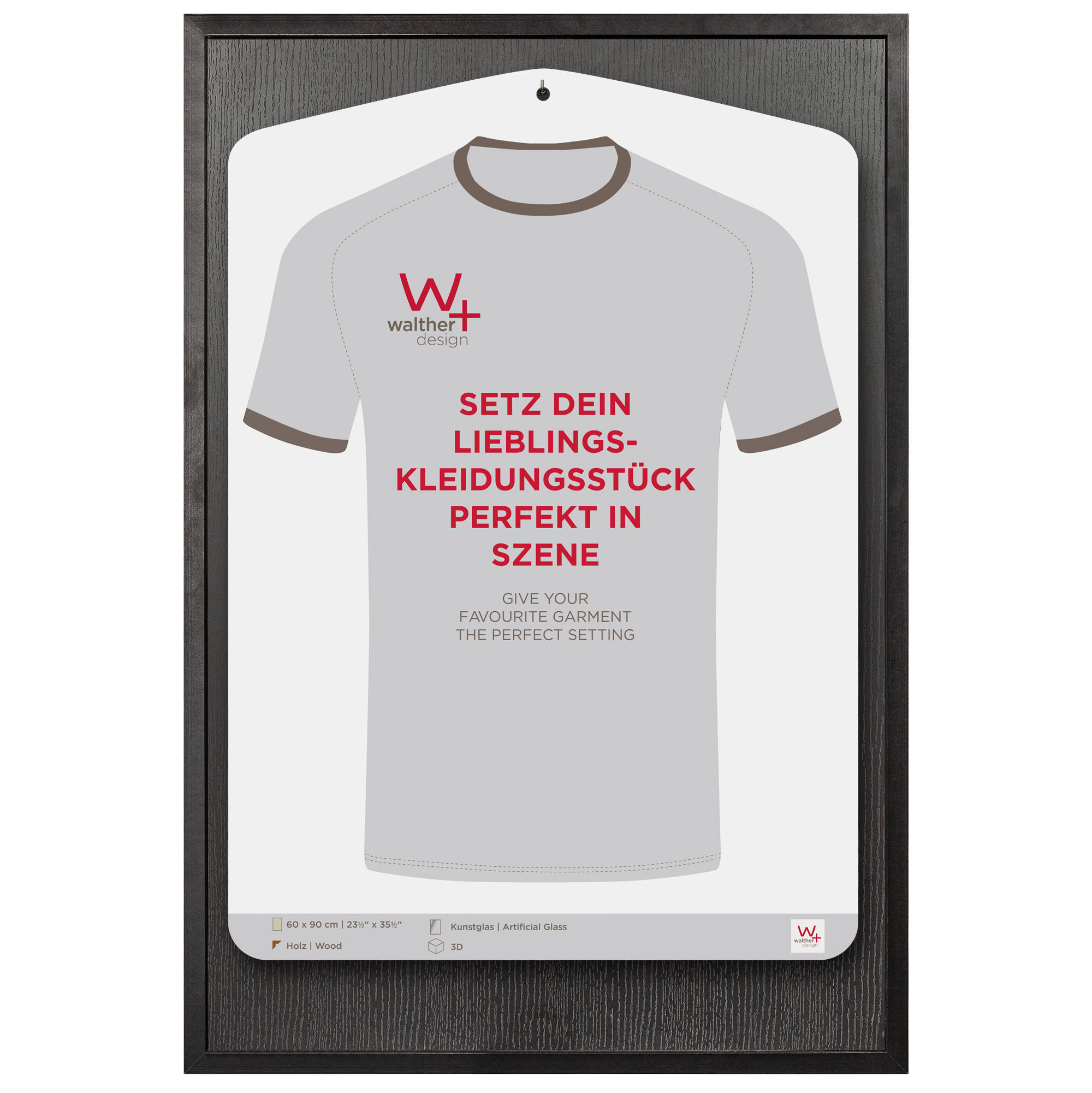 walther design Bilderrahmen Schwarz 63x93 cm