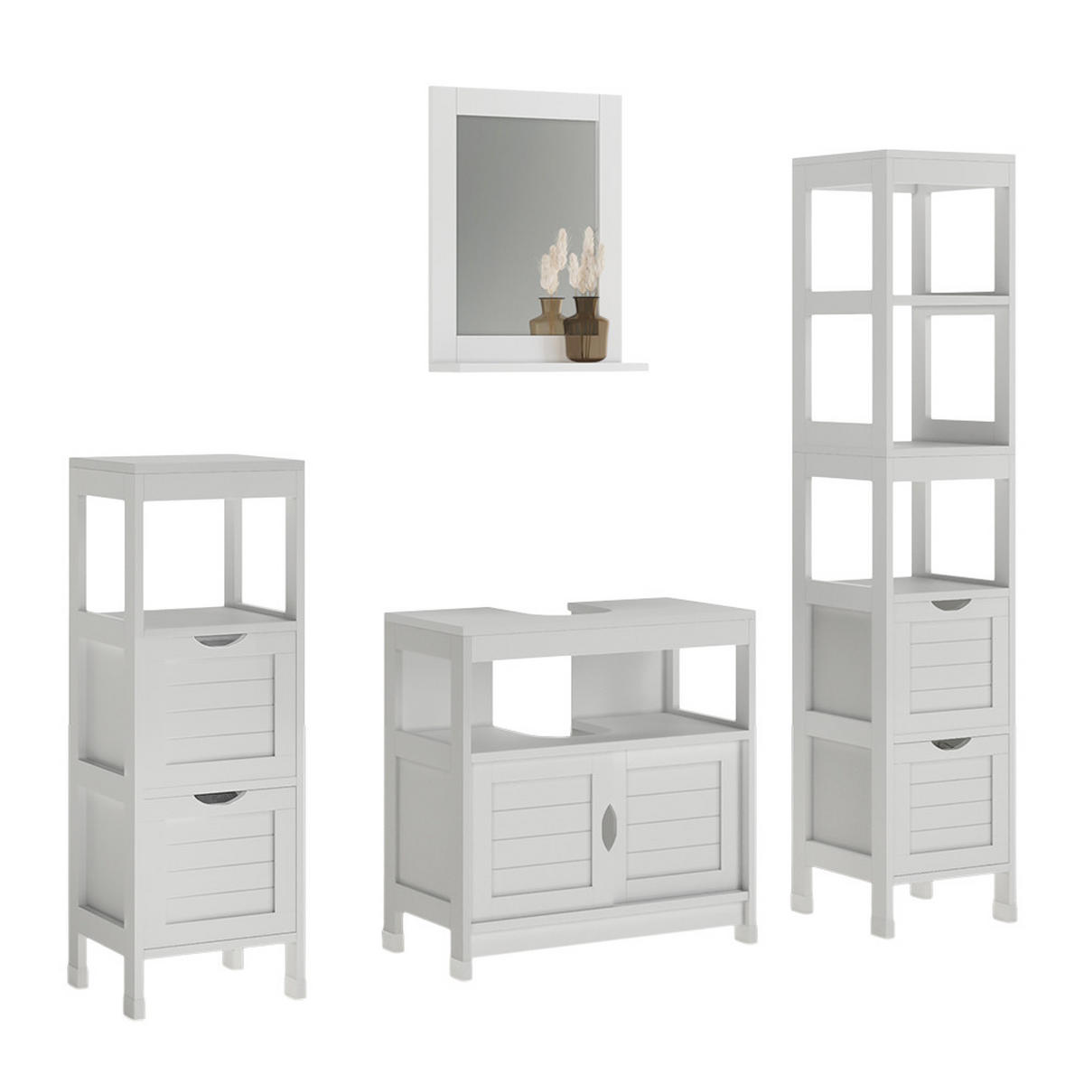 KOUPELNOVÝ NÁBYTEK Vilda Bílá - bílá, kompozitní dřevo (60/60/30cm) - Vicco