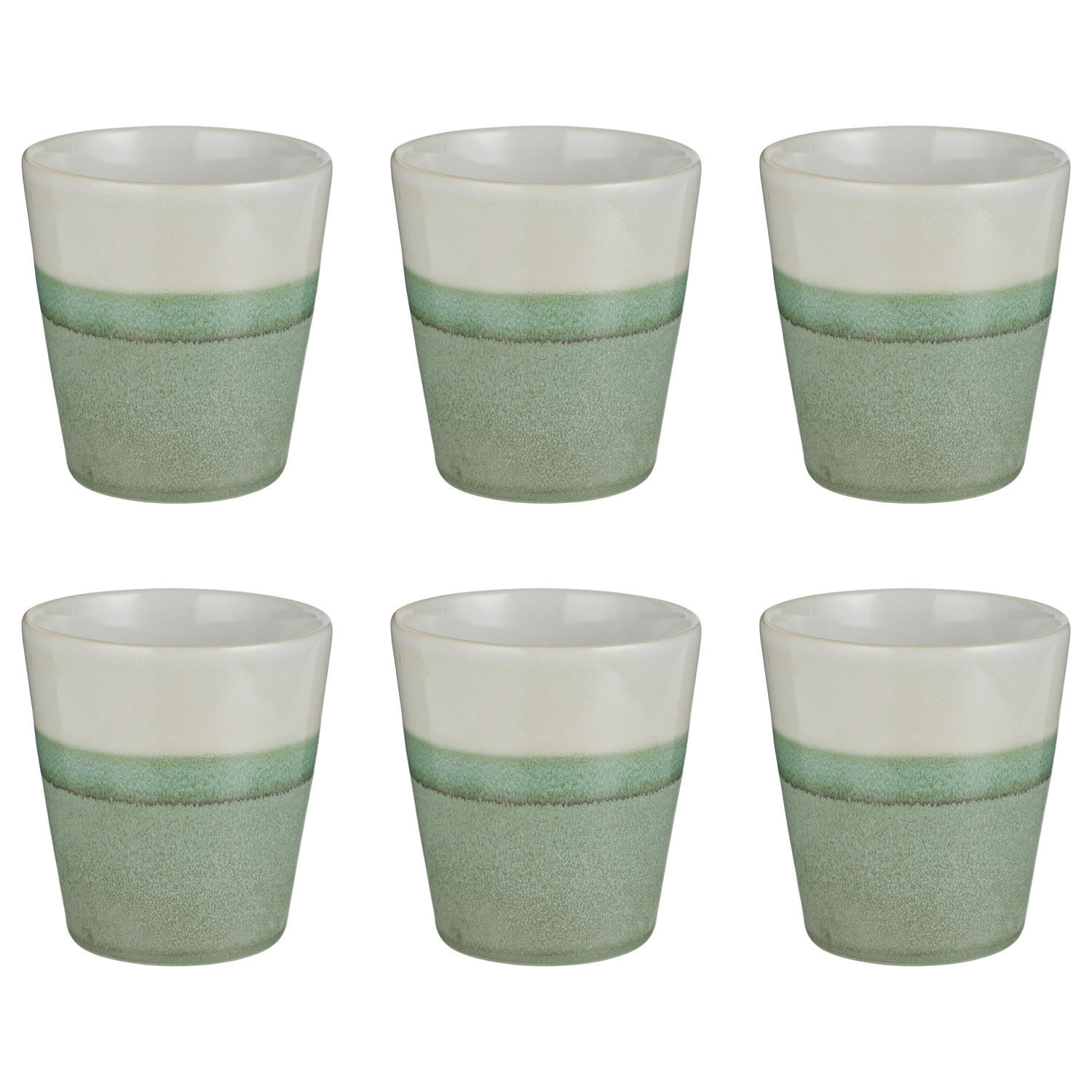 KAFFEETASSE (6er-Set) Artisan 200 ml - Grün, Keramik (0.2L) - Butlers