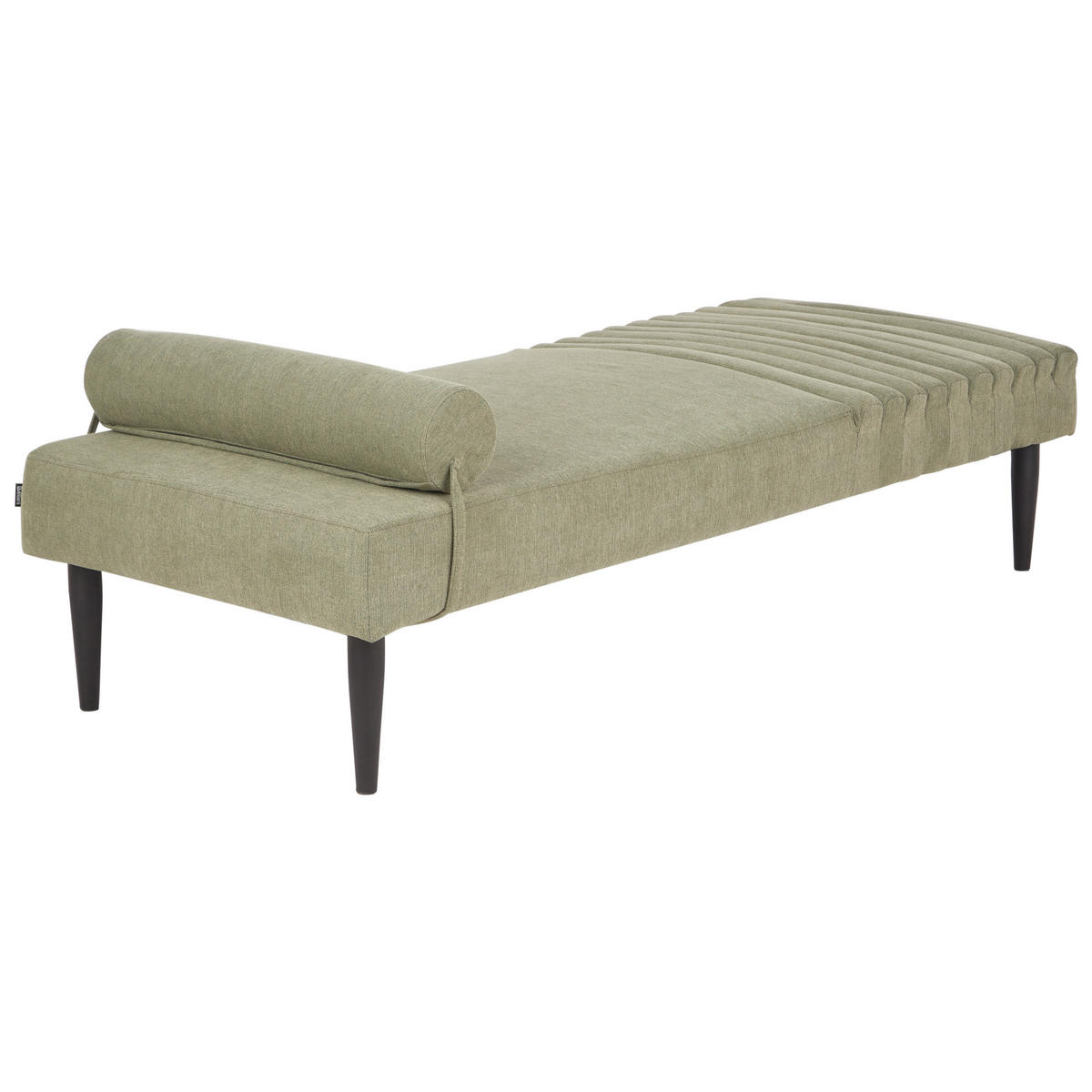 ČALOUNĚNÉ LEHÁTKO CHAISE LONGUE Látka Zelené Mauriac - zelená barva, textil (74/40/180cm) - Beliani