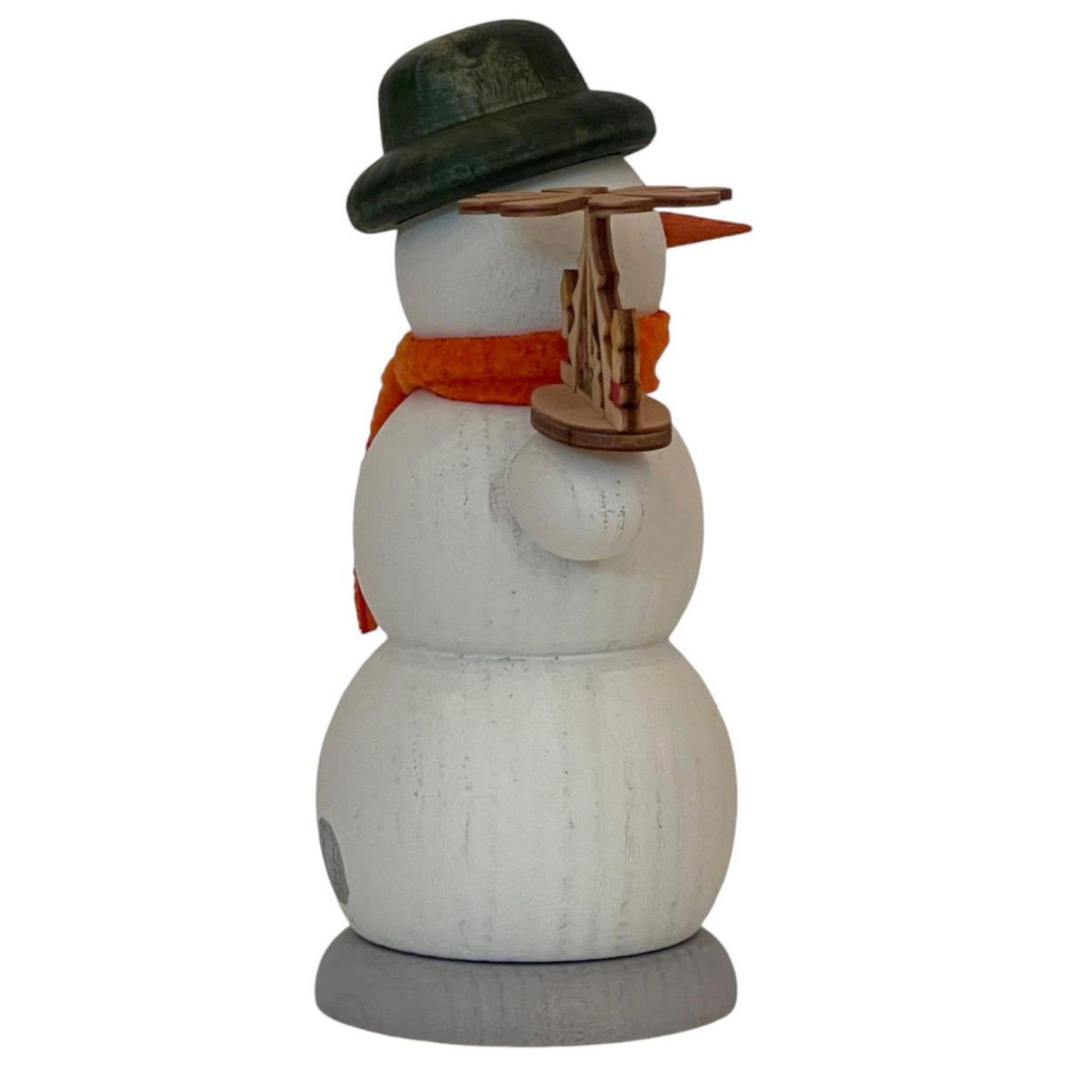 RAUCHFIGUR Schneemann Pyramide 13 cm - Multicolor, Holz (6/13/10cm)