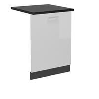 KRYT MYČKY NÁDOBÍ R-Line Bílá vysoký lesk - antracitová/vysoce lesklá bílá, kompozitní dřevo (60/81.8/1.6cm) - Vicco