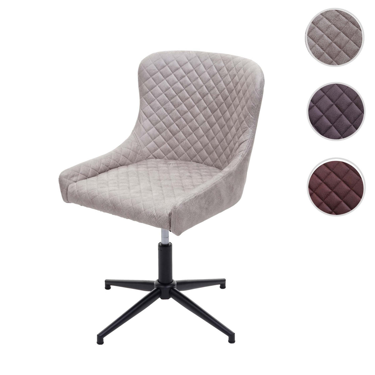 BÜROSTUHL Hellgrau - Hellgrau, Textil (52/90/58cm) - MCW