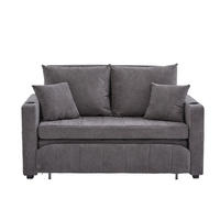 SCHLAFSOFA aus Chenille 139x83x73 cm in Grau mit Schlaffunktion - Grau, Textil (139/73/83cm) - Modfu