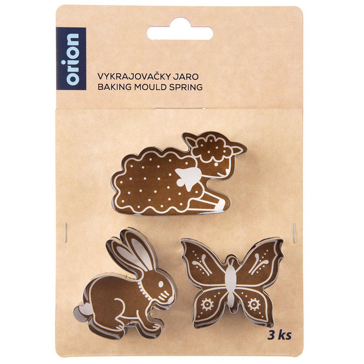 AUSSTECHFORMEN-SET Frühling 3-teilig Silber - Silberfarben, Metall (5.2/1.5/7cm) - Orion 