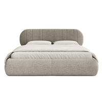 POLSTERBETT Asmelio Greige 160x200 cm - Taupe, Kunststoff/Textil (160/200cm) - Selsey