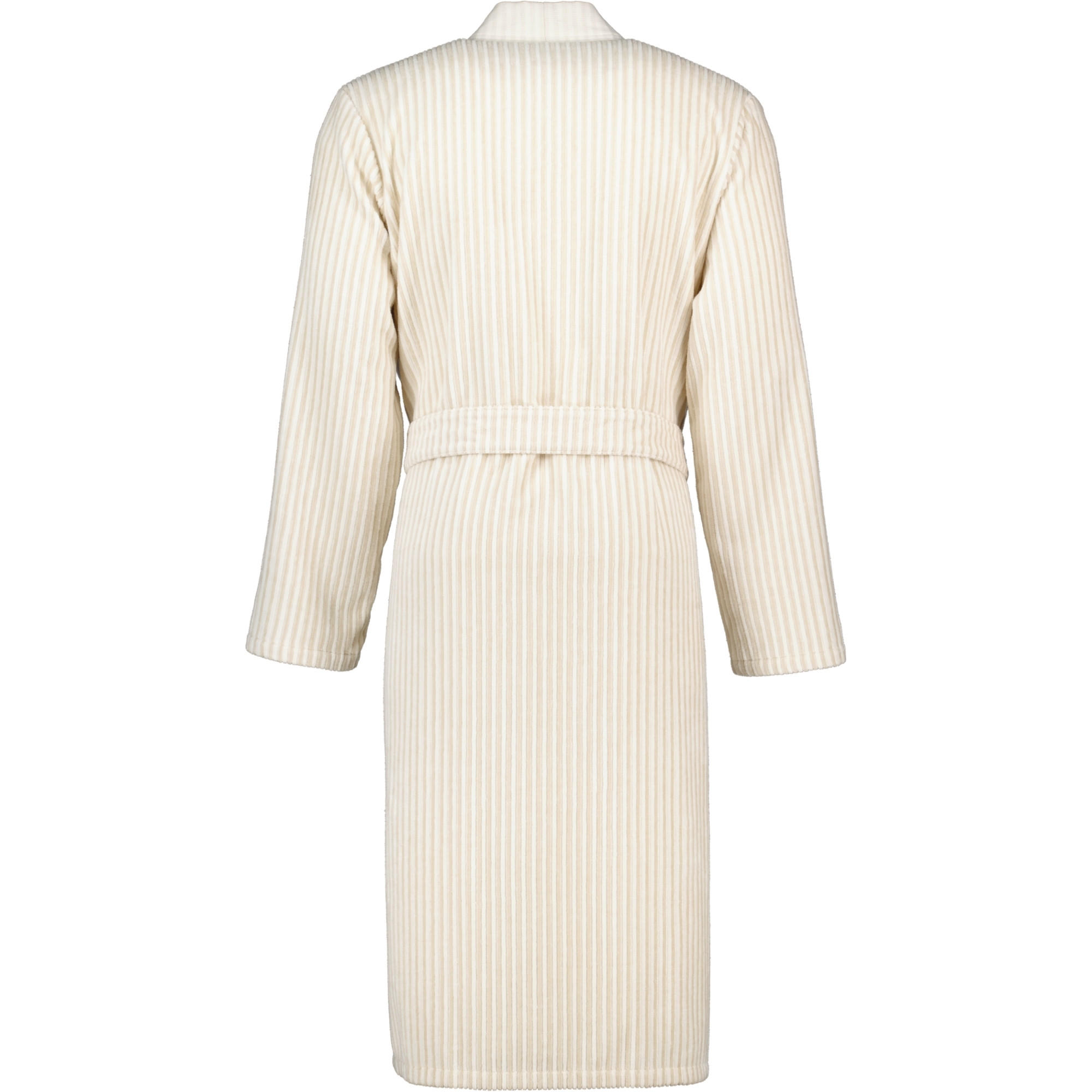 BADEMANTEL HERREN KIMONO STRUKTUR 5718 BEIGE - 33 - Beige, Textil (XLnull) - Cawoe