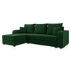 ECKSOFA Hewlet Bis - Schwarz/Grün, Holz/Kunststoff (237/139cm) - MIRJAN24