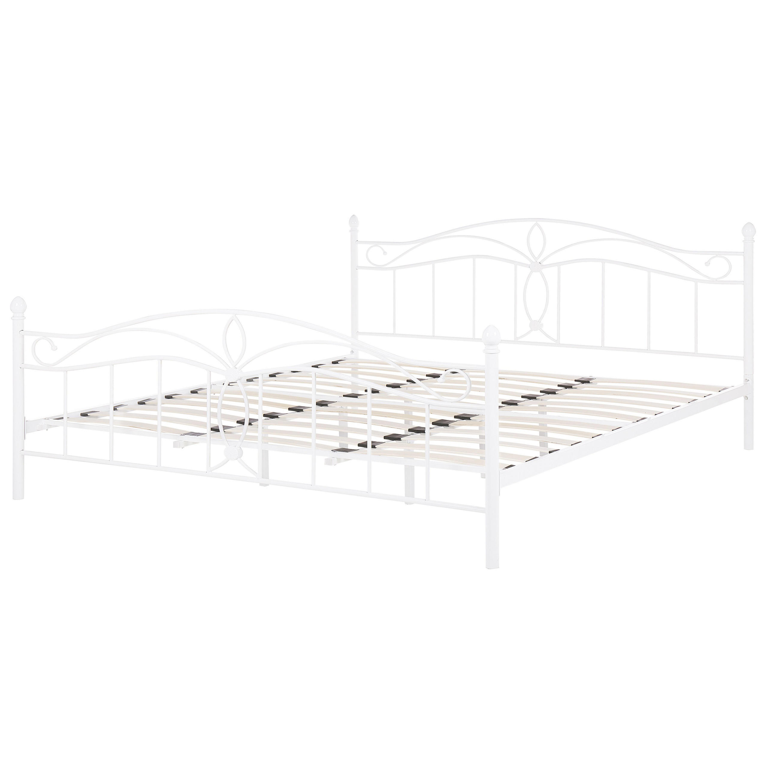 METALLBETT 180/200cm Weiß Antlia - Weiß, Metall (180/200cm) - Beliani