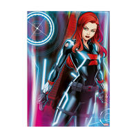 LEINWANDBILD Marvel Black Widow - Leinwand 50x70cm - Multicolor, Holzwerkstoff (70/50cm) - Marvel