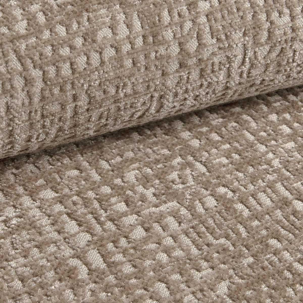 SCHLAFSOFA 240 cm Lumina, Chenille, Bettkasten, Beige - Beige, Holz (238/87/103cm) - Emporius