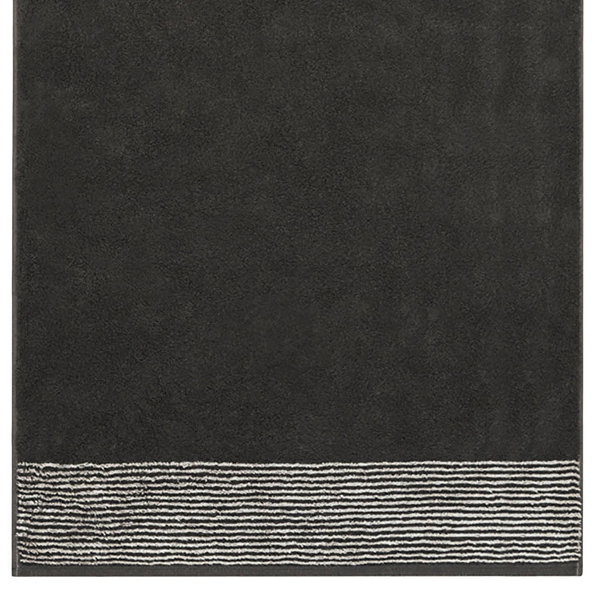 DUSCHTUCH Frottee in Grau 80 x 150 cm - Anthrazit, Naturmaterialien (80/150cm) - Cawoe